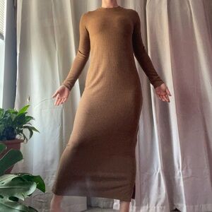 Old Navy Brown Long Sleeve Dress